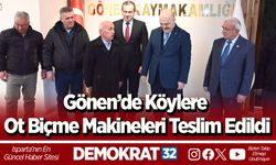 Gönen’de Köylere Ot Biçme Makineleri Teslim Edildi