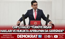 CHP’Lİ HALICI “TÜRKİYE İNSAN HAKLARI VE HUKUKTA AFRİKA’NIN DA GERİSİNDE”
