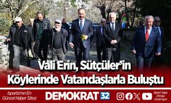 Vali Erin, Sütçüler’in köylerinde vatandaşlarla buluştu