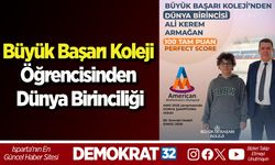 Büyük Başarı Koleji Öğrencisinden Dünya Birinciliği