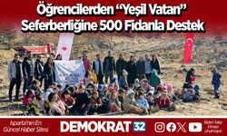 Öğrencilerden “Yeşil Vatan” Seferberliğine 500 Fidanla Destek