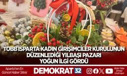 TOBB Isparta Kadın Girişimciler Kurulunun Düzenlediği Yılbaşı Pazarı Yoğun İlgi Gördü