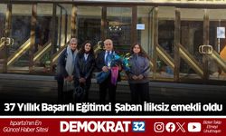 37 Yıllık Başarılı Eğitimci  Şaban İliksiz emekli oldu