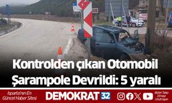 Kontrolden çıkan Otomobil Şarampole Devrildi: 5 yaralı