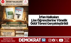 İrfan Halkaları Lise Öğrencilerine Yönelik Ödül Töreni Gerçekleştirildi