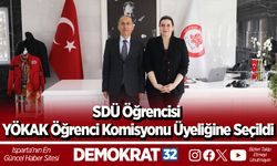SDÜ Öğrencisi YÖKAK Öğrenci Komisyonu Üyeliğine Seçildi