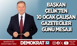 BAŞKAN ÇELİK’TEN 10 OCAK ÇALIŞAN GAZETECİLER GÜNÜ MESAJI