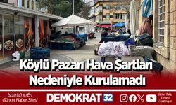 Köylü Pazarı Hava Şartları Nedeniyle Kurulamadı