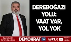 Dereboğazı Yolu: Vaat var, yol yok