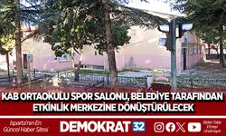 KAB ORTAOKULU SPOR SALONU, BELEDİYE TARAFINDAN ETKİNLİK MERKEZİNE DÖNÜŞTÜRÜLECEK