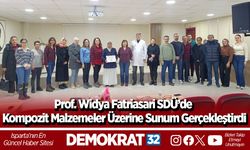 Prof. Widya Fatriasari SDÜ’de Kompozit Malzemeler Üzerine Sunum Gerçekleştirdi