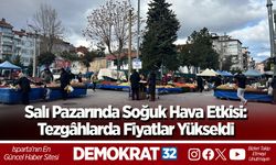 Salı Pazarında Soğuk Hava Etkisi: Tezgâhlarda Fiyatlar Yükseldi