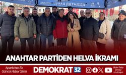 ANAHTAR PARTİDEN HELVA İKRAMI