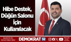 Hibe destek, düğün salonu için kullanılacak