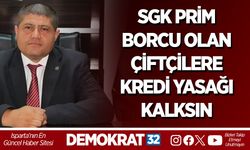 SGK PRİM BORCU OLAN ÇİFTÇİLERE KREDİ YASAĞI KALKSIN