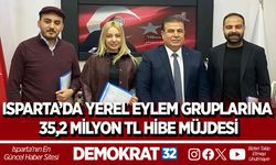 ISPARTA’DA YEREL EYLEM GRUPLARINA 35,2 MİLYON TL HİBE MÜJDESİ