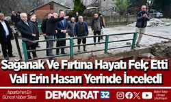 Sağanak Ve Fırtına Hayatı Felç Etti Vali Erin Hasarı Yerinde İnceledi