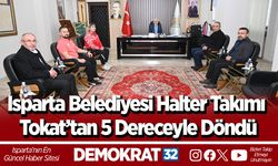 Isparta Belediyesi Halter Takımı Tokat’tan 5 dereceyle döndü