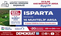 Isparta’da 16 muhtelif arsa satışa çıkıyor