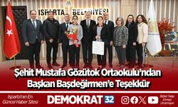 Şehit Mustafa Gözütok Ortaokulu’ndan Başkan Başdeğirmen’e Teşekkür