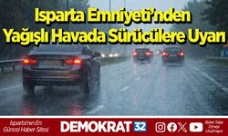Isparta Emniyeti’nden Yağışlı Havada Sürücülere Uyarı