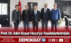 Prof. Dr. Alim Koşar Hoca'ya Teşekkürlerimizle