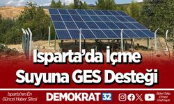 Isparta’da İçme Suyuna GES Desteği