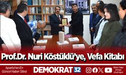 Prof.Dr. Nuri Köstüklü’ye, Vefa Kitabı