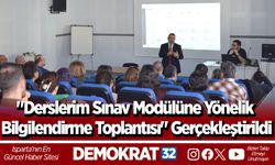 "Derslerim Sınav Modülüne Yönelik Bilgilendirme Toplantısı" Gerçekleştirildi