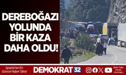 DEREBOĞAZI YOLUNDA BİR KAZA DAHA OLDU!