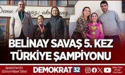BELİNAY SAVAŞ 5. KEZ TÜRKİYE ŞAMPİYONU