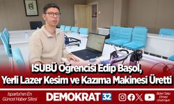 ISUBÜ Öğrencisi Edip Başol,  Yerli Lazer Kesim ve  Kazıma Makinesi Üretti
