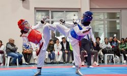 Tekvando müsabakaları nefesleri kesti
