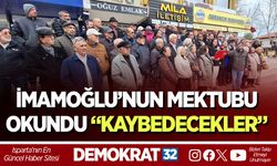 İMAMOĞLU’NUN MEKTUBU OKUNDU: “KAYBEDECEKLER”