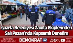 Isparta Belediyesi Zabıta Ekiplerinden Salı Pazarı’nda Kapsamlı Denetim