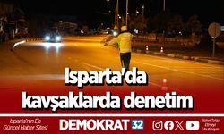 Isparta'da kavşaklarda denetim
