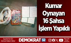Kumar Oynayan 16 Şahsa İşlem Yapıldı