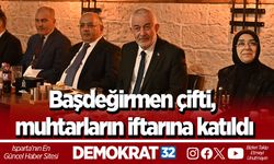 Başdeğirmen çifti, muhtarların iftarına katıldı