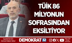 TÜİK 86 MİLYONUN SOFRASINDAN EKSİLTİYOR