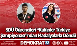 SDÜ Öğrencileri “Kulüpler Türkiye Şampiyonası”ndan Madalyalarla Döndü