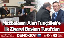 Mazbatasını Alan Tunçbilek’e İlk Ziyaret Başkan Tural’dan