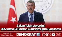 Bakan Tekin duyurdu! LGS sınavı 13 Haziran Cumartesi günü yapılacak