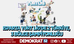 ISPARTA YURT LİG'DE 2 TÜRKİYE, 3 BÖLGE ŞAMPİYONLUĞU