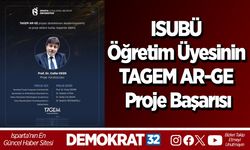 ISUBÜ Öğretim Üyemisinin TAGEM AR-GE Proje Başarısı