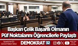 Başkan Çelik Başarılı Olmanın Püf Noktalarını Öğrencilerle Paylaştı