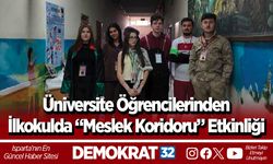 Üniversite Öğrencilerinden İlkokulda “Meslek Koridoru” Etkinliği