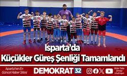 Isparta’da Küçükler Güreş Şenliği Tamamlandı