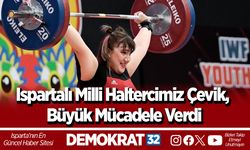 Ispartalı Milli Haltercimiz Çevik, Büyük Mücadele Verdi