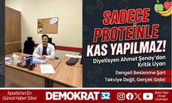Sadece Proteinle Kas Yapılmaz: Diyetisyen Ahmet Şenay’dan Uyarı