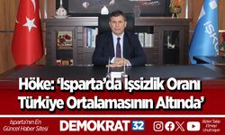 Höke: ‘Isparta’da İşsizlik Oranı Türkiye Ortalamasının Altında’
